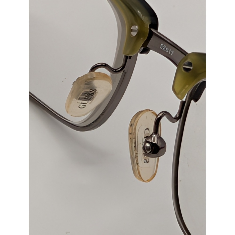 Guess GU1546 Eyeglass Frames Only Black Green Full Rim Rectangle 52-17-145 - Picture 11 of 16